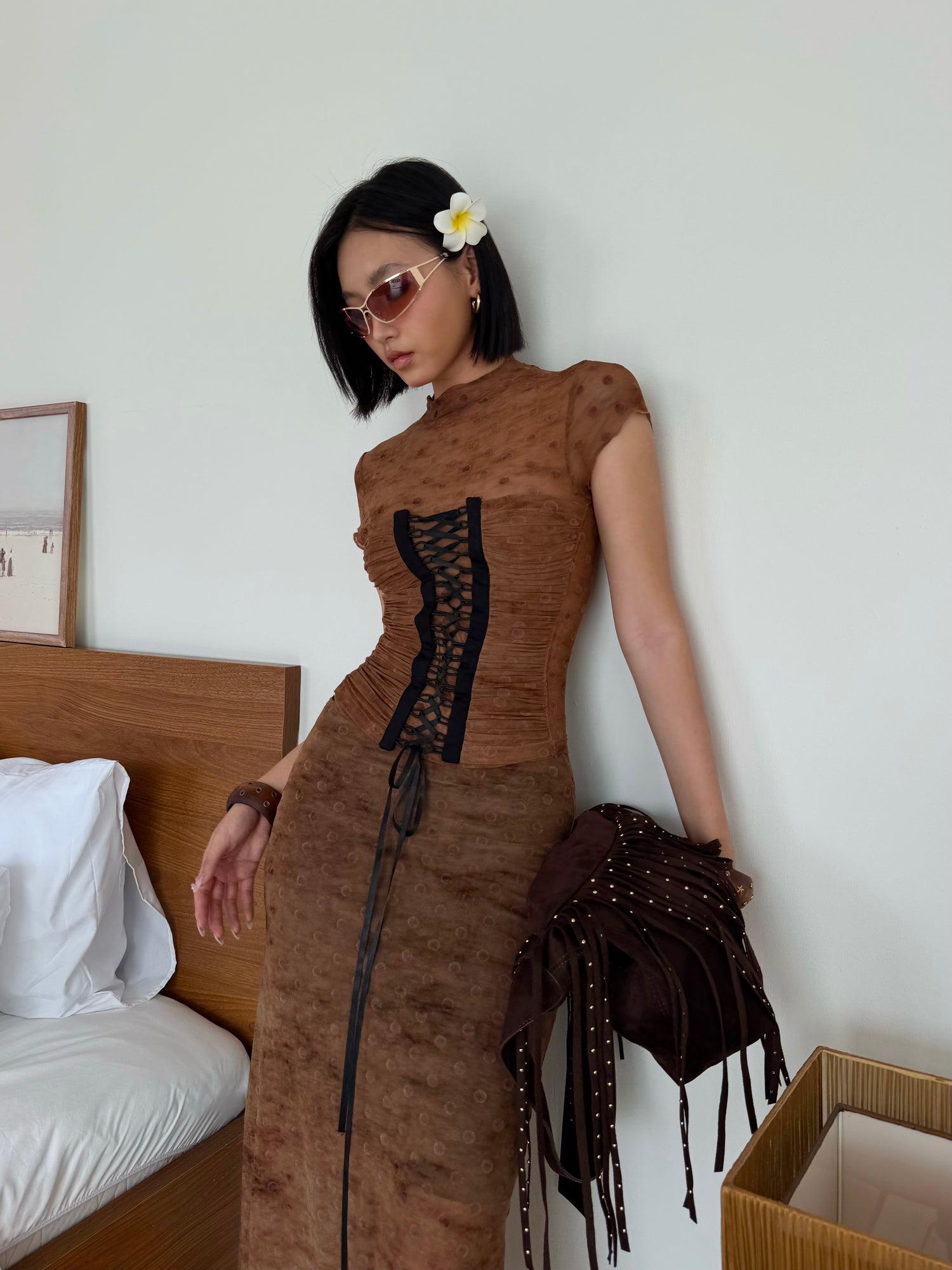 BROWN TENDER TOP