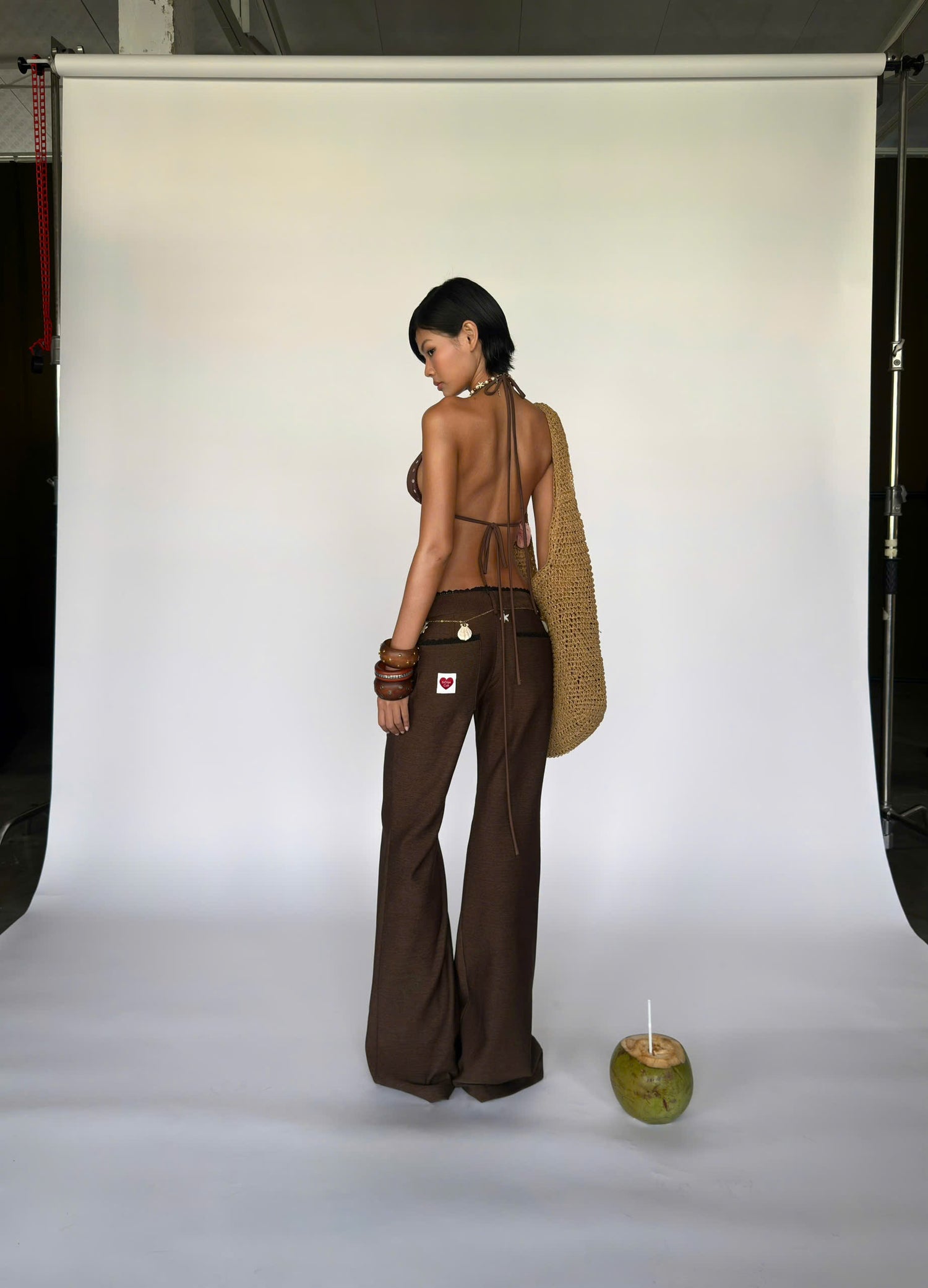BROWN JELLY PANTS