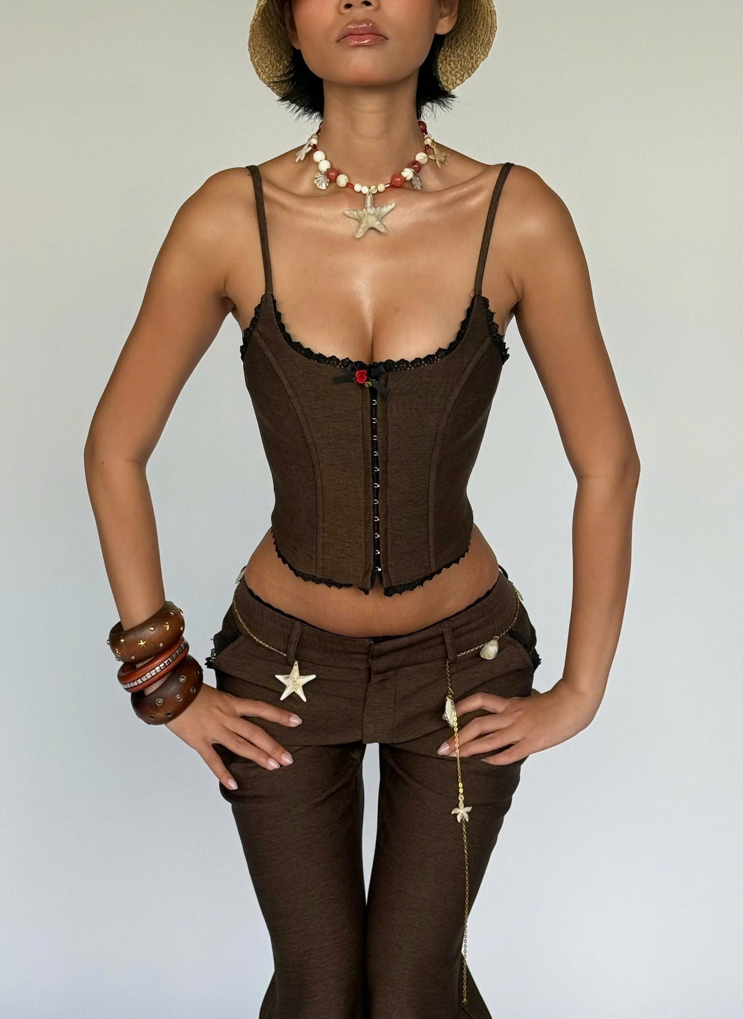BROWN JELLY CORSET
