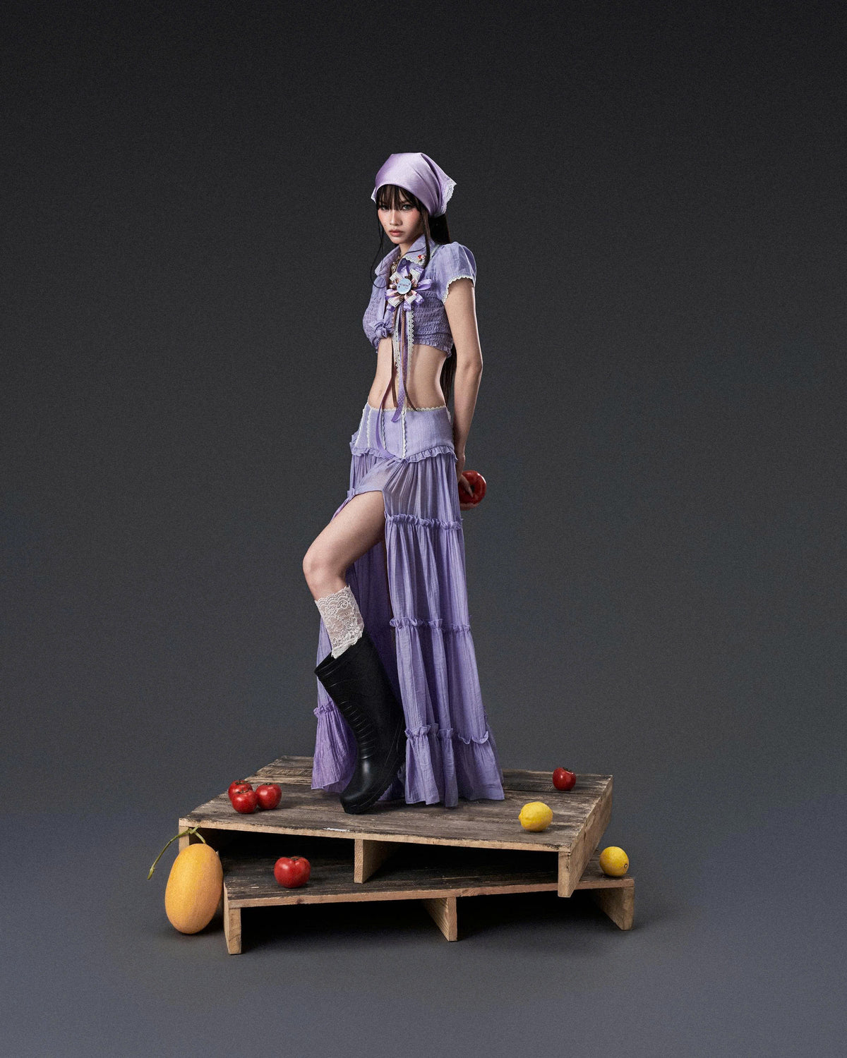 PURPLE WETSY SKIRT
