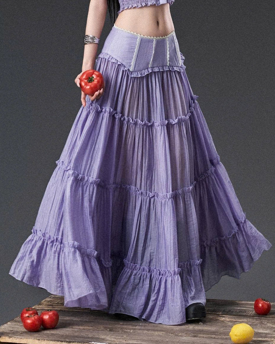 PURPLE WETSY SKIRT