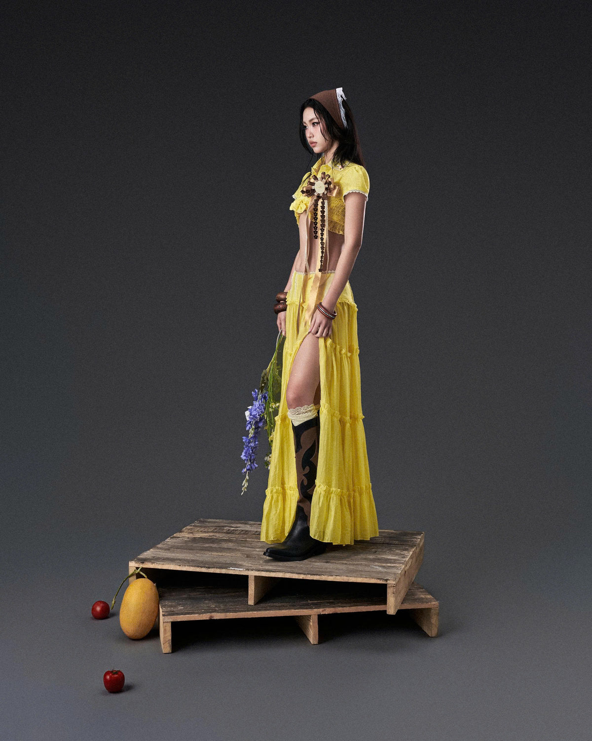 YELLOW WETSY SKIRT