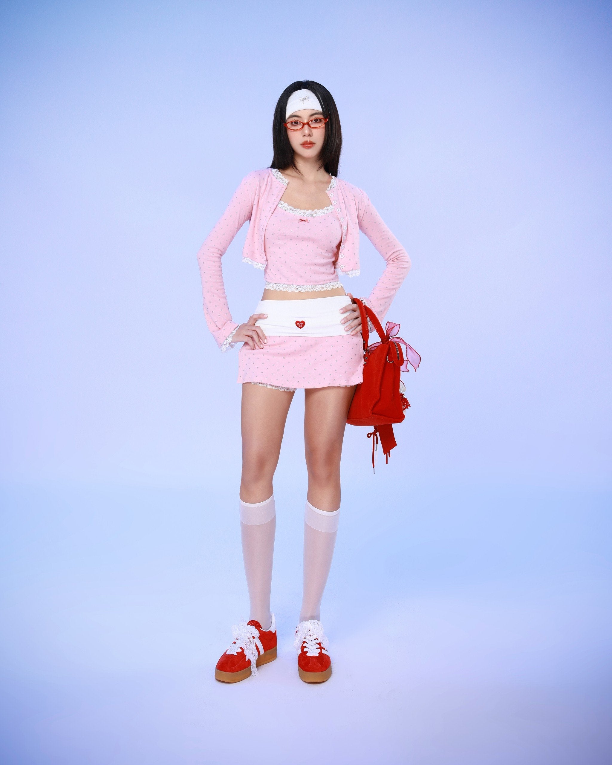 PINK SNOW SHORTS