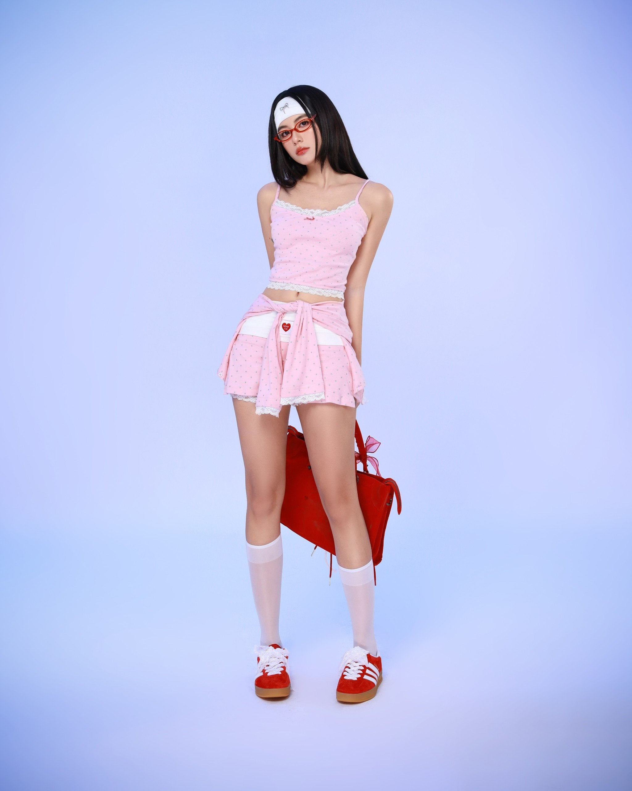 PINK SNOW SHORTS