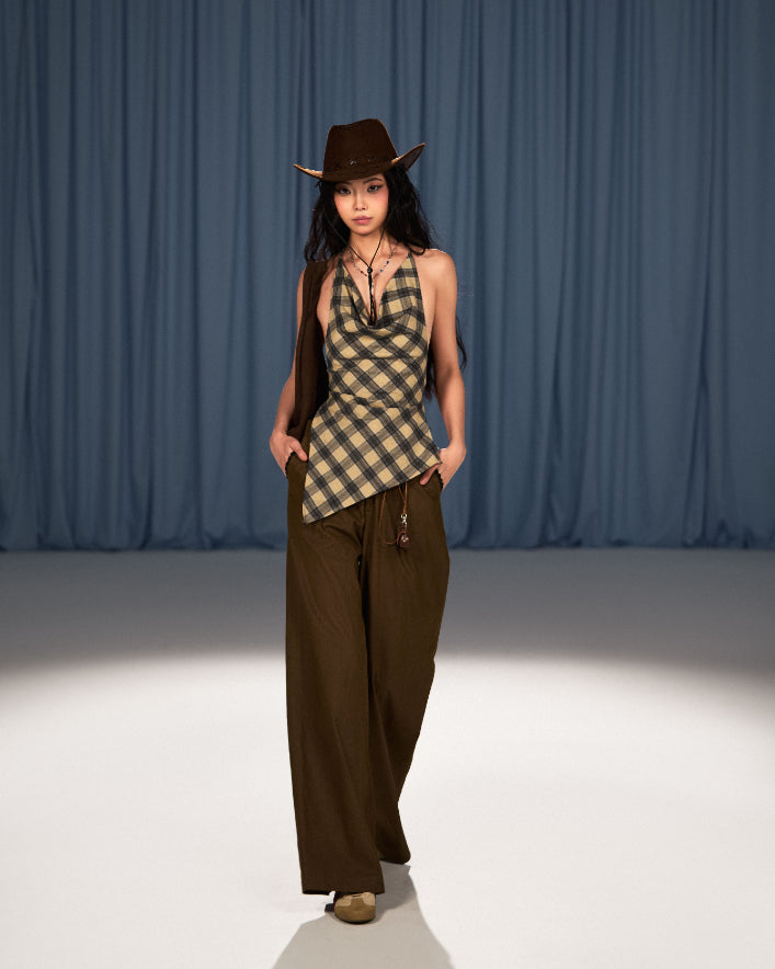 PLAID TOVE TOP