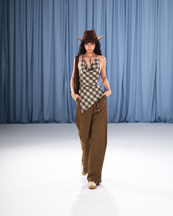 PLAID TOVE TOP
