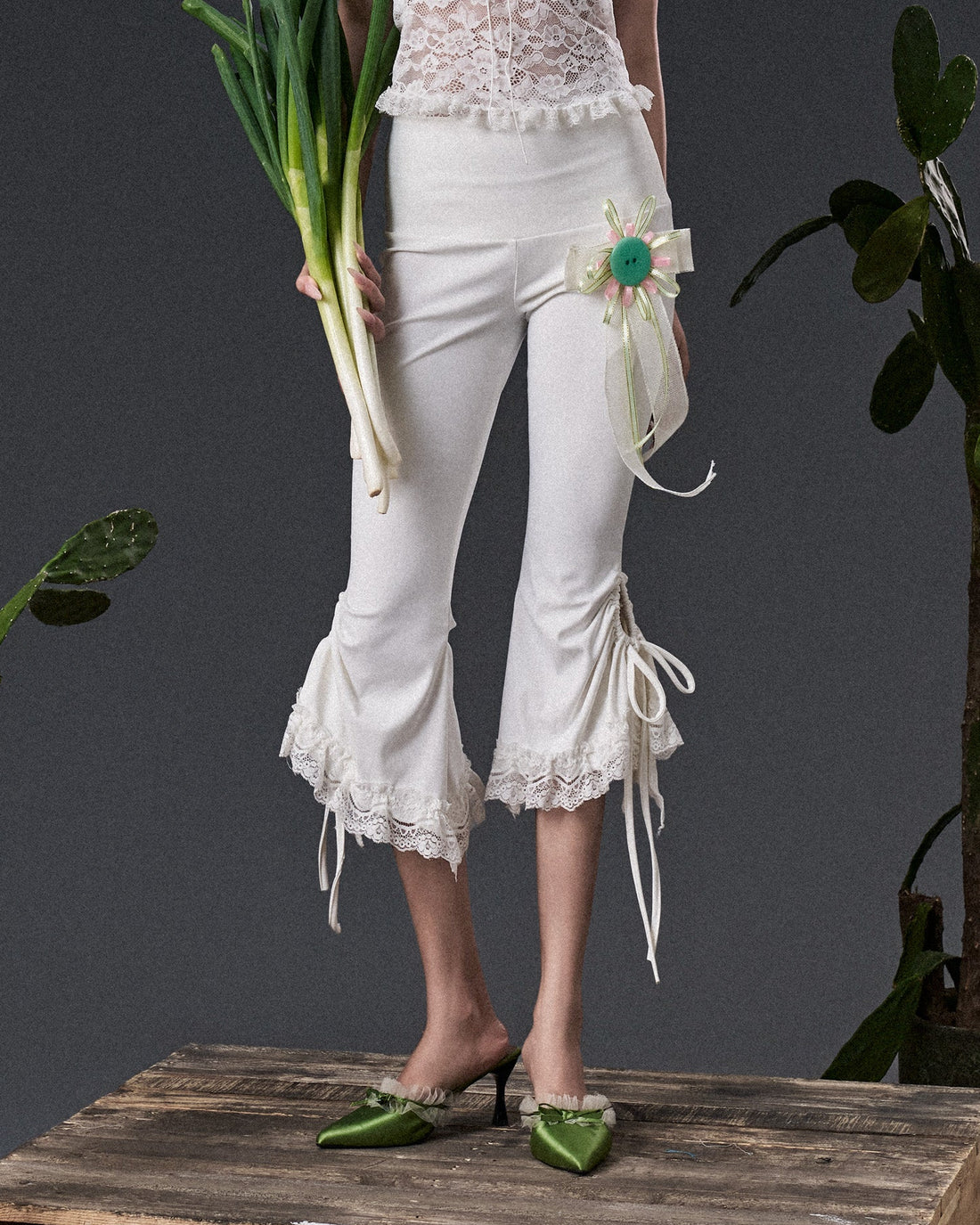 WHITE MIDNIGHT PANTS
