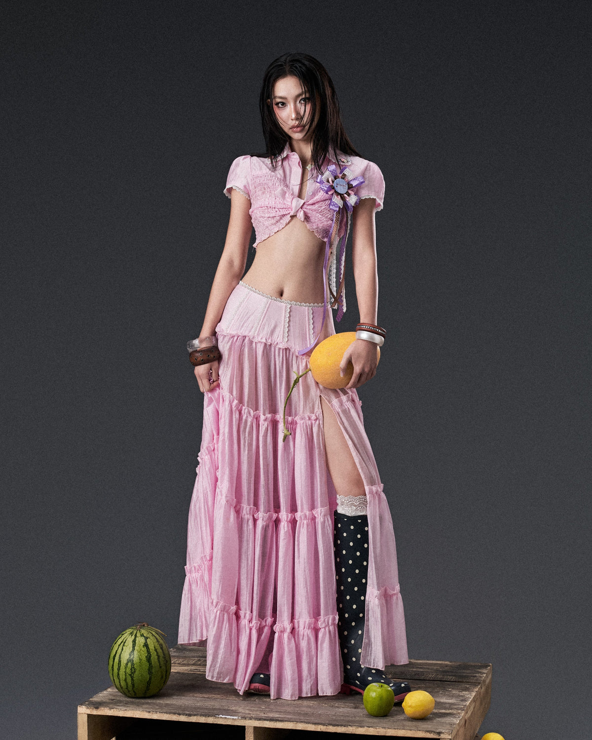 PINK WETSY SKIRT