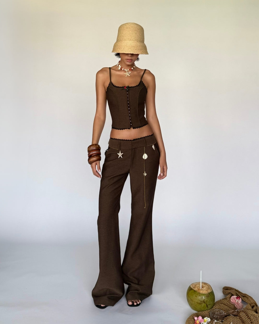 BROWN JELLY CORSET