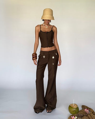 BROWN JELLY CORSET