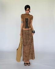 BROWN TENDER TOP