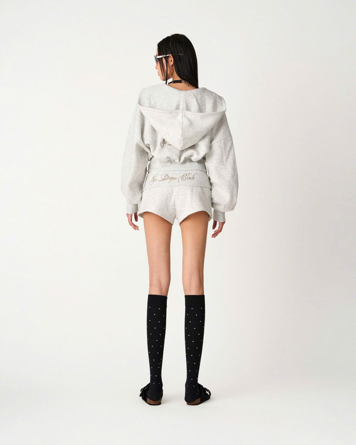 WHITE SDC BOXY HOODIE