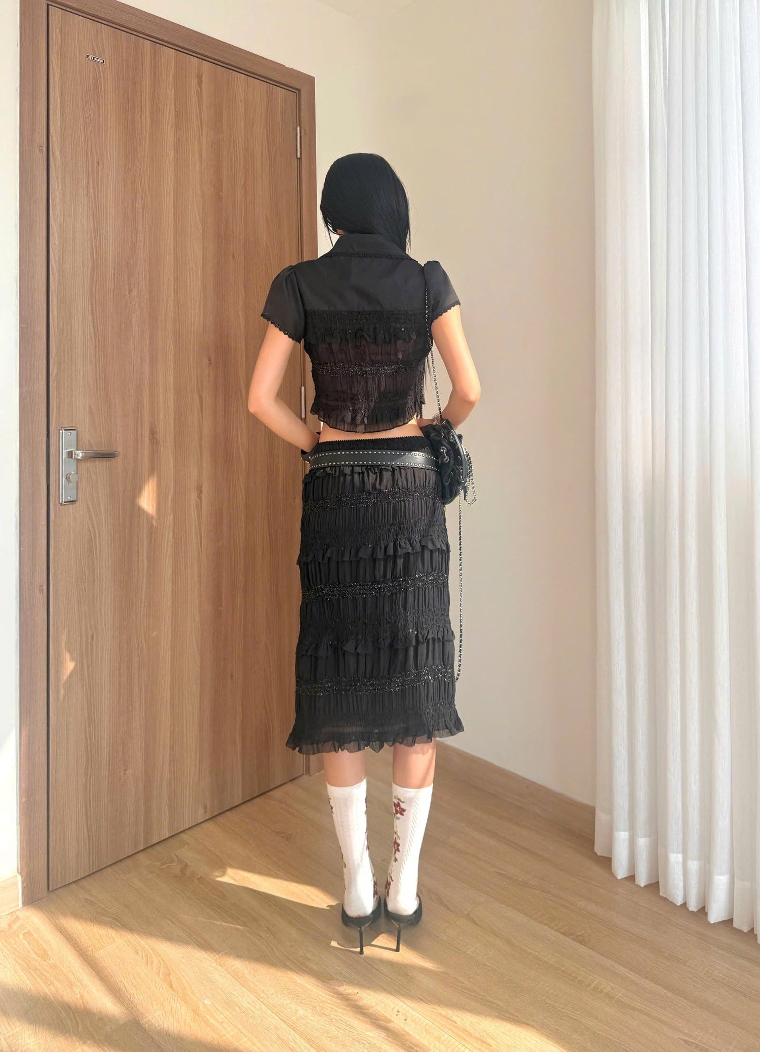 BLACK KUROMI TOP
