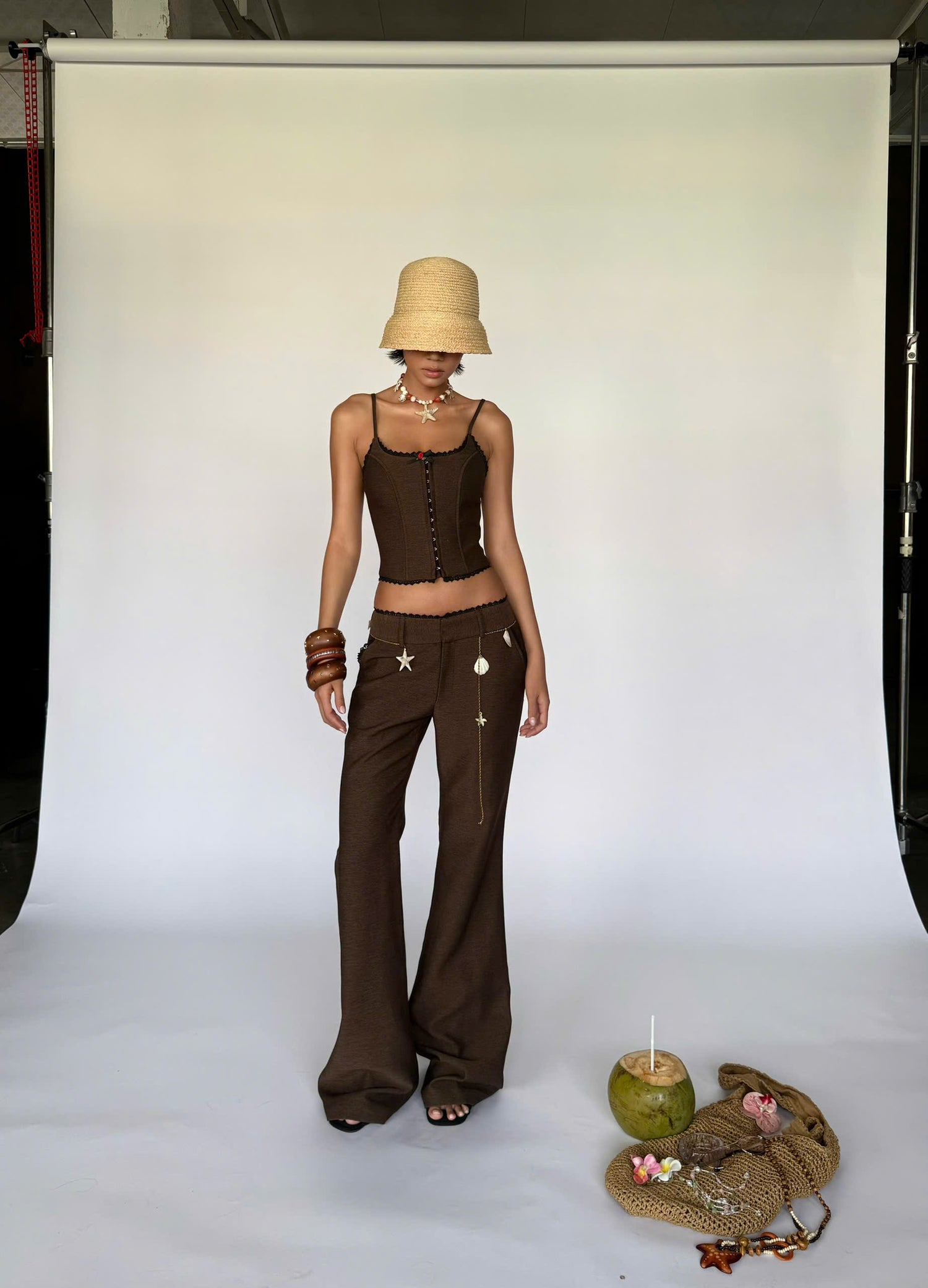 BROWN JELLY PANTS