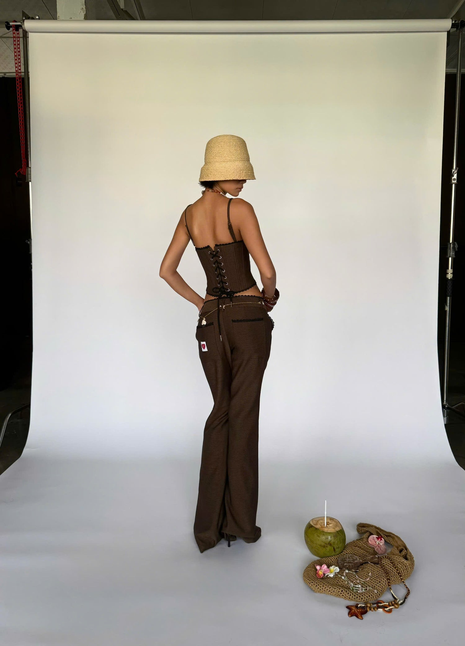 BROWN JELLY PANTS