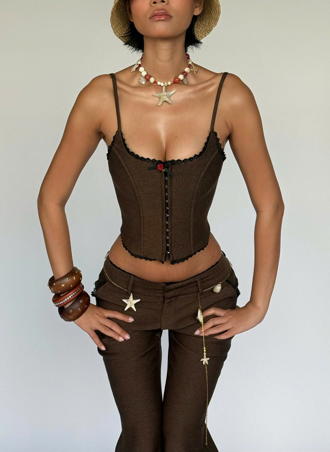 BROWN JELLY CORSET