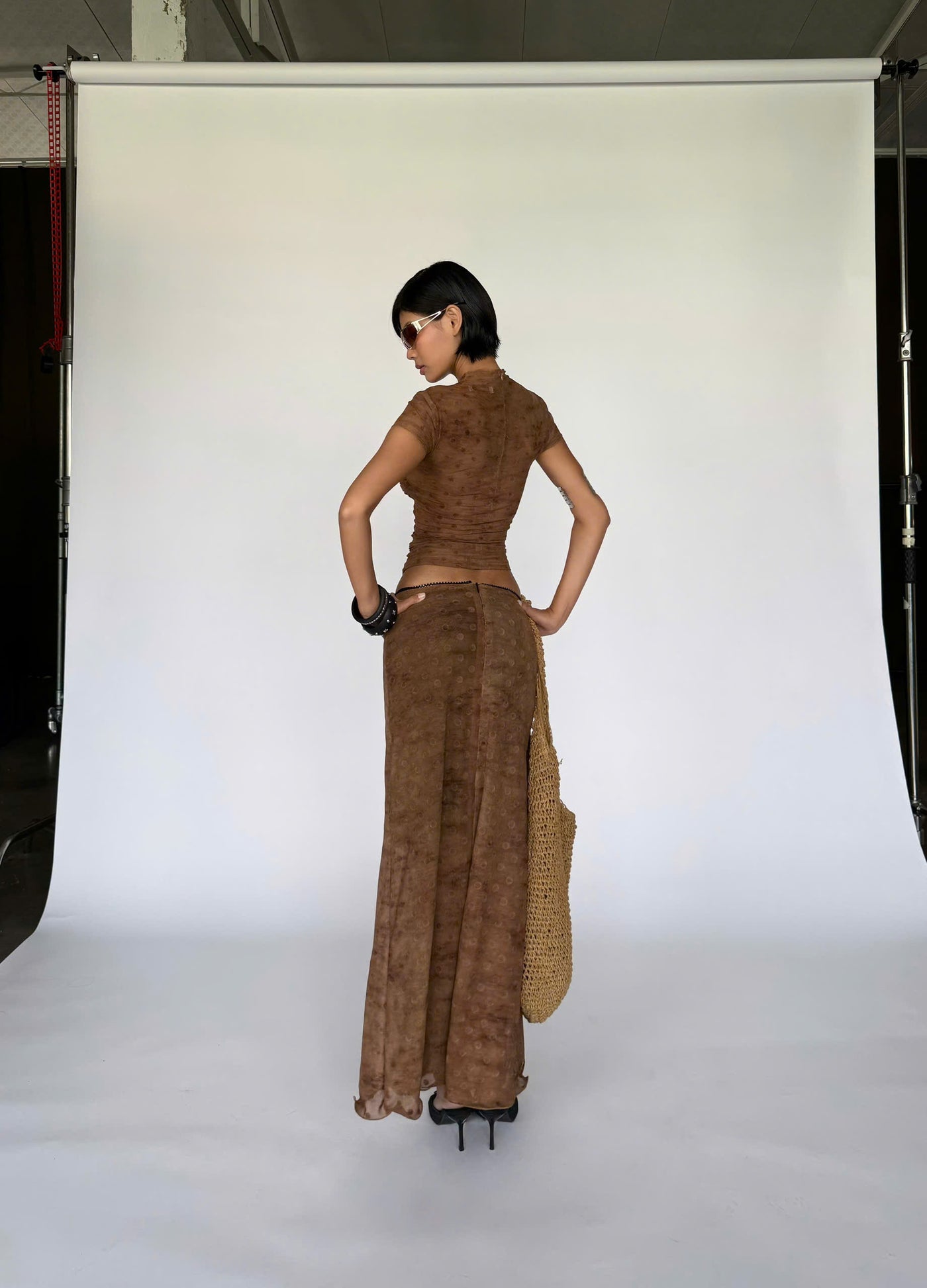 BROWN TENDER SKIRT